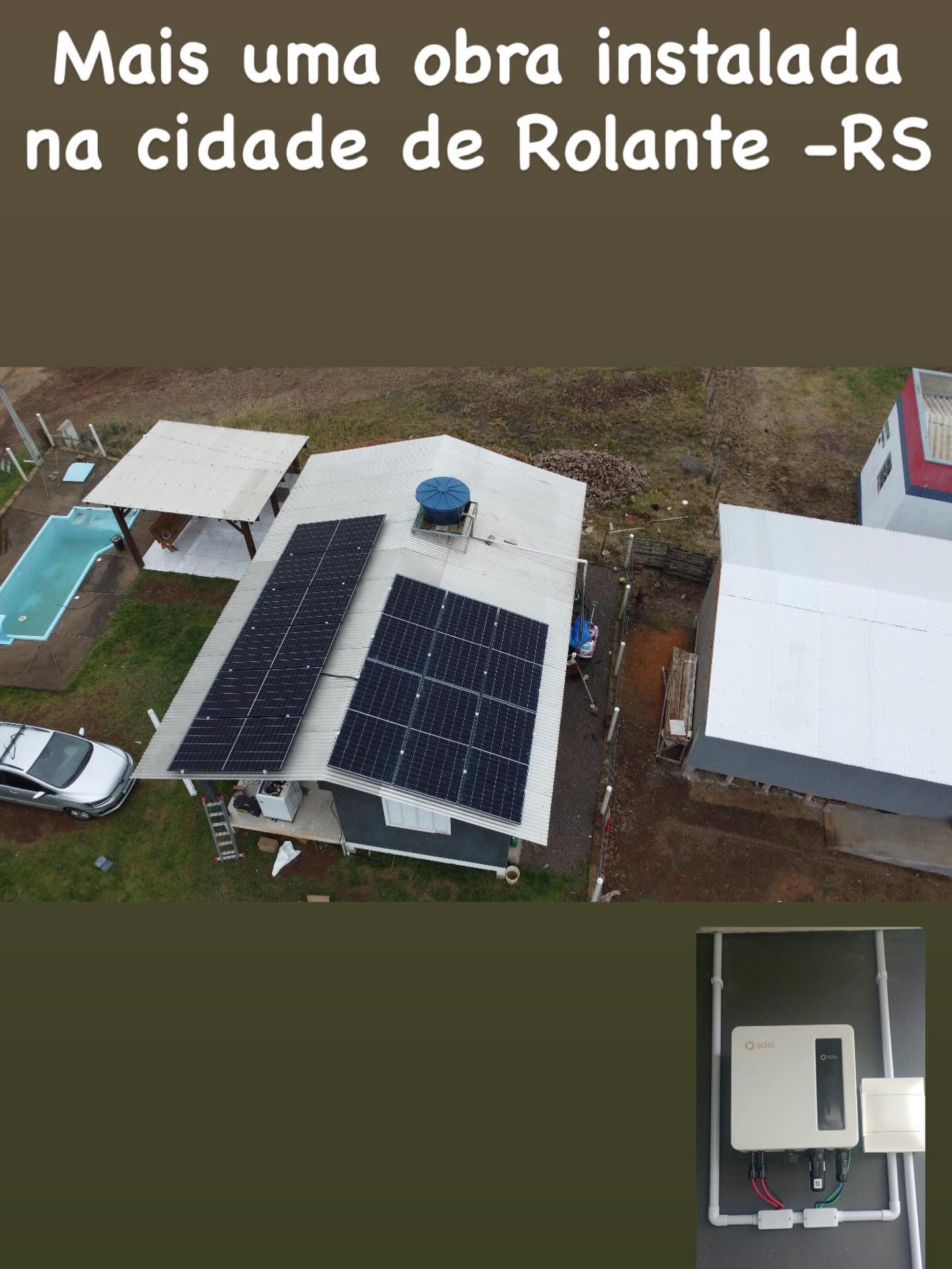 Obra instalada em Rolante - RS
