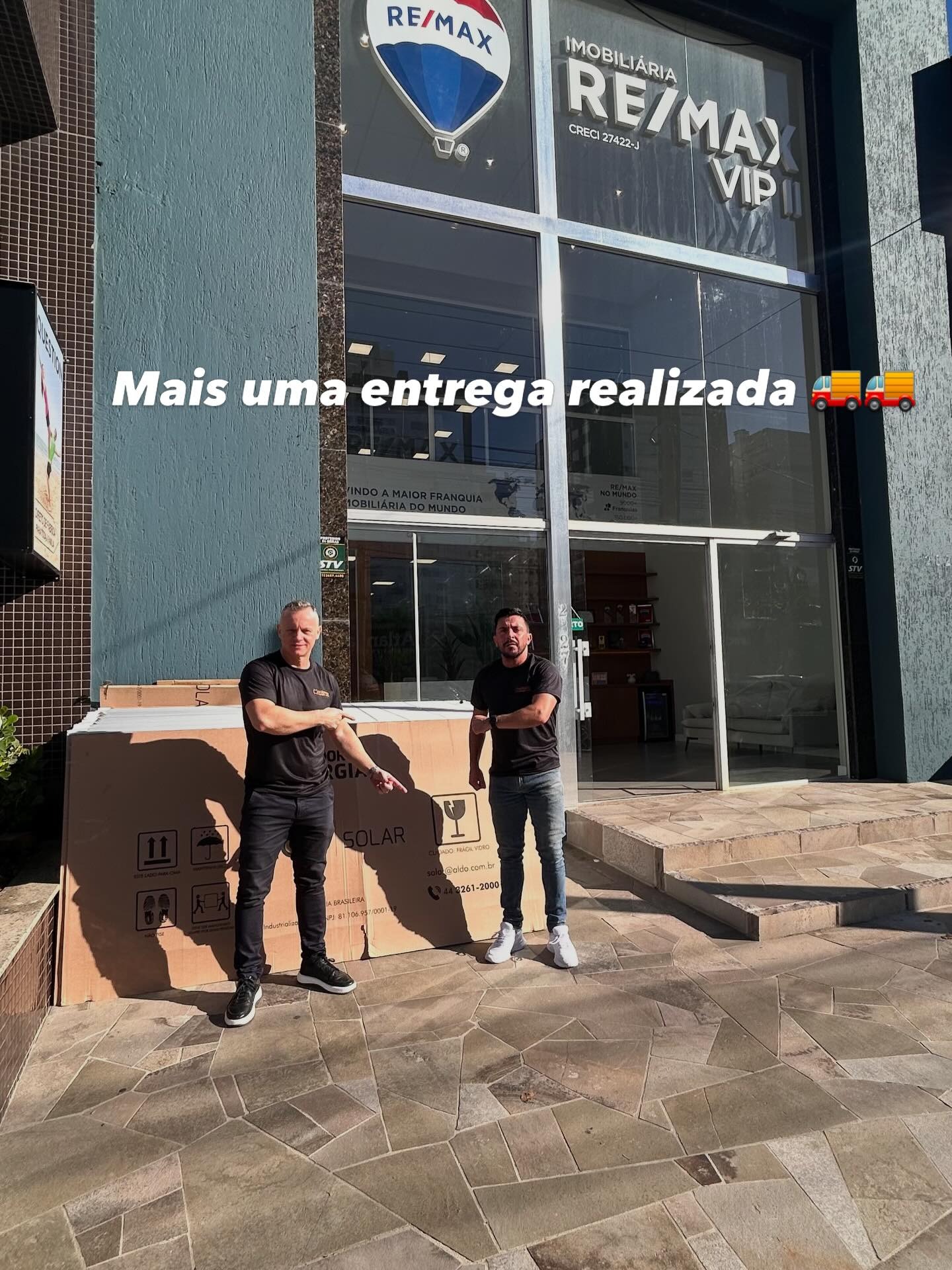 Mais uma entrega realizada